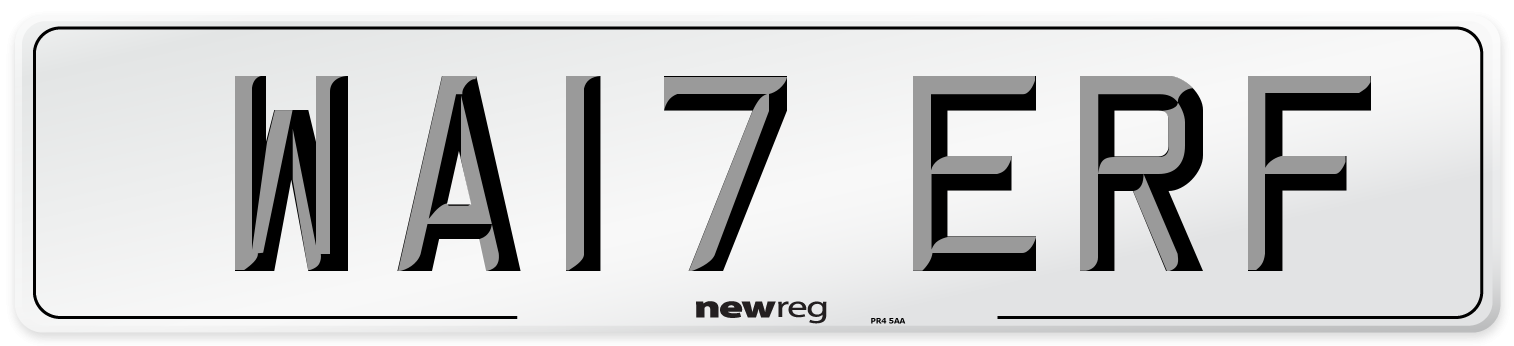 WA17 ERF Number Plate from New Reg
